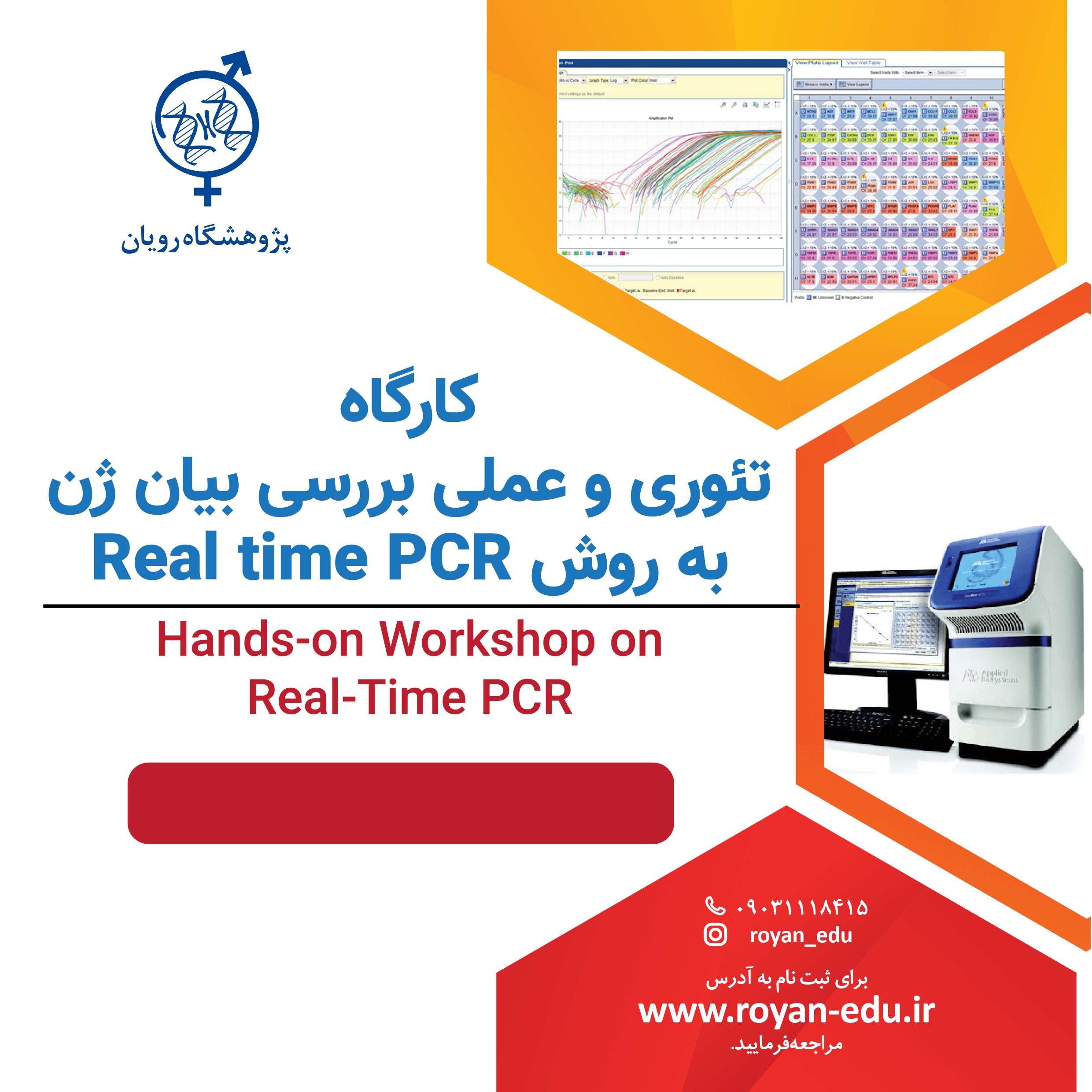 كارگاه تئوری و عملی بررسی بیان ژن به روش Real time PCR 5